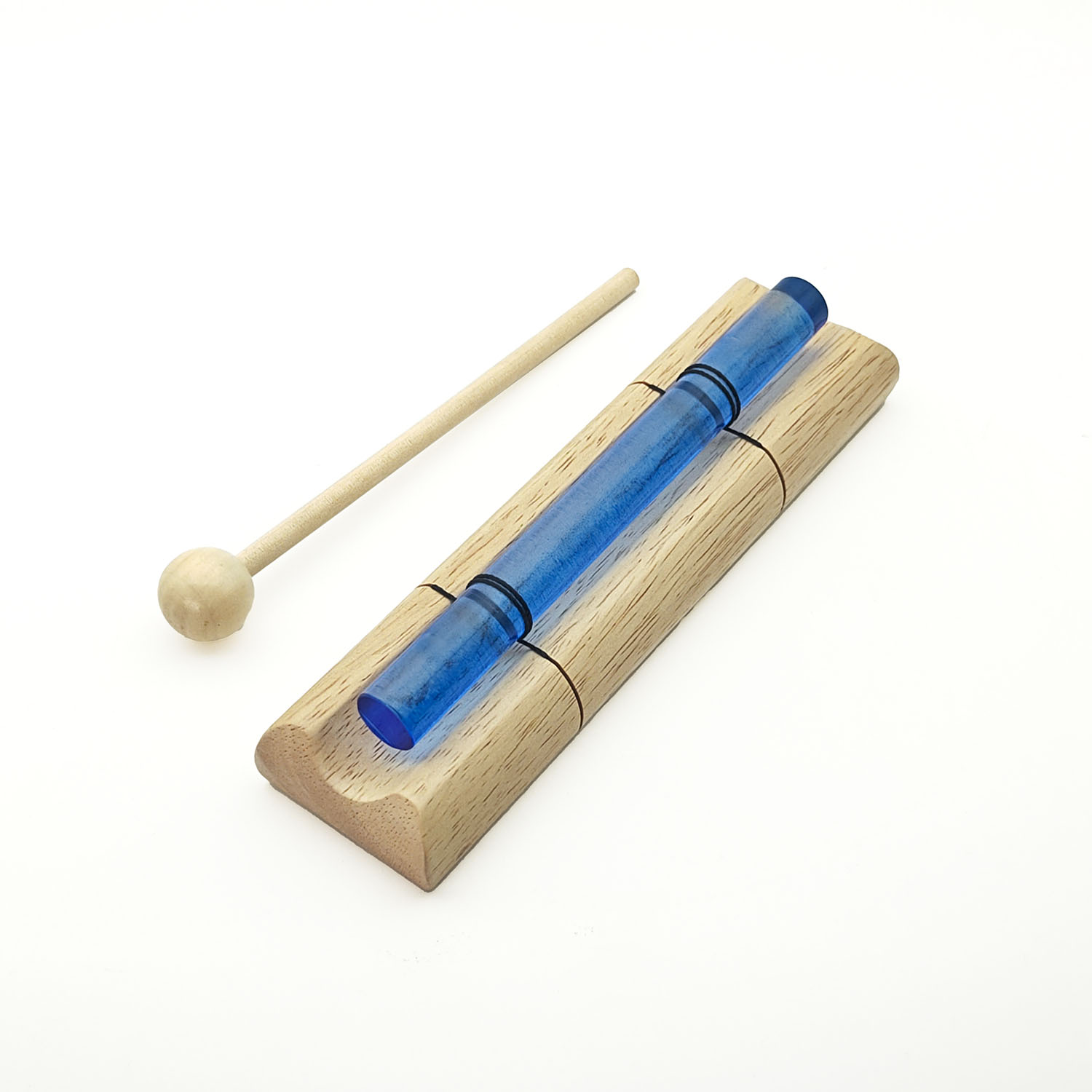 Crystal Energy Chime Single Colored Dark Blue - A7 (432 Hz, 17 cm)
