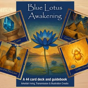 Egyptian Blue Lotus Awakening Oracle Card Deck (+ Guidebook)