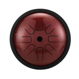 HLURU Tongue Drum TP8-6 Agate Red "C5-Pentatonic" (17 cm, Copper Steel)