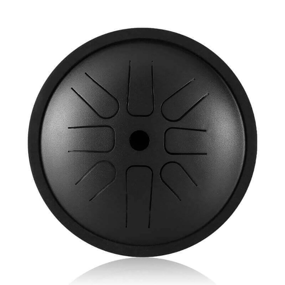 HLURU Tongue Drum TP8-6 Ink Black "C5-Pentatonic" (17 cm, Copper Steel)