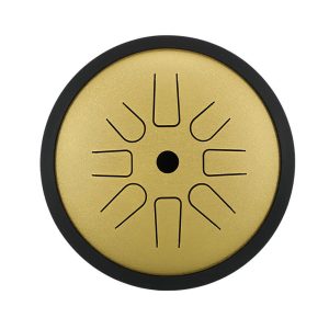 HLURU Tongue Drum TP8-6 Golden "C5-Pentatonic" (17 cm, Copper Steel)