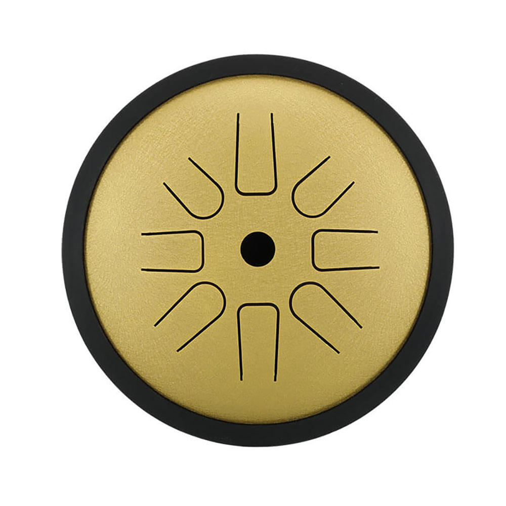 HLURU Tongue Drum TP8-6 Golden "C5-Pentatonic" (17 cm, Copper Steel)