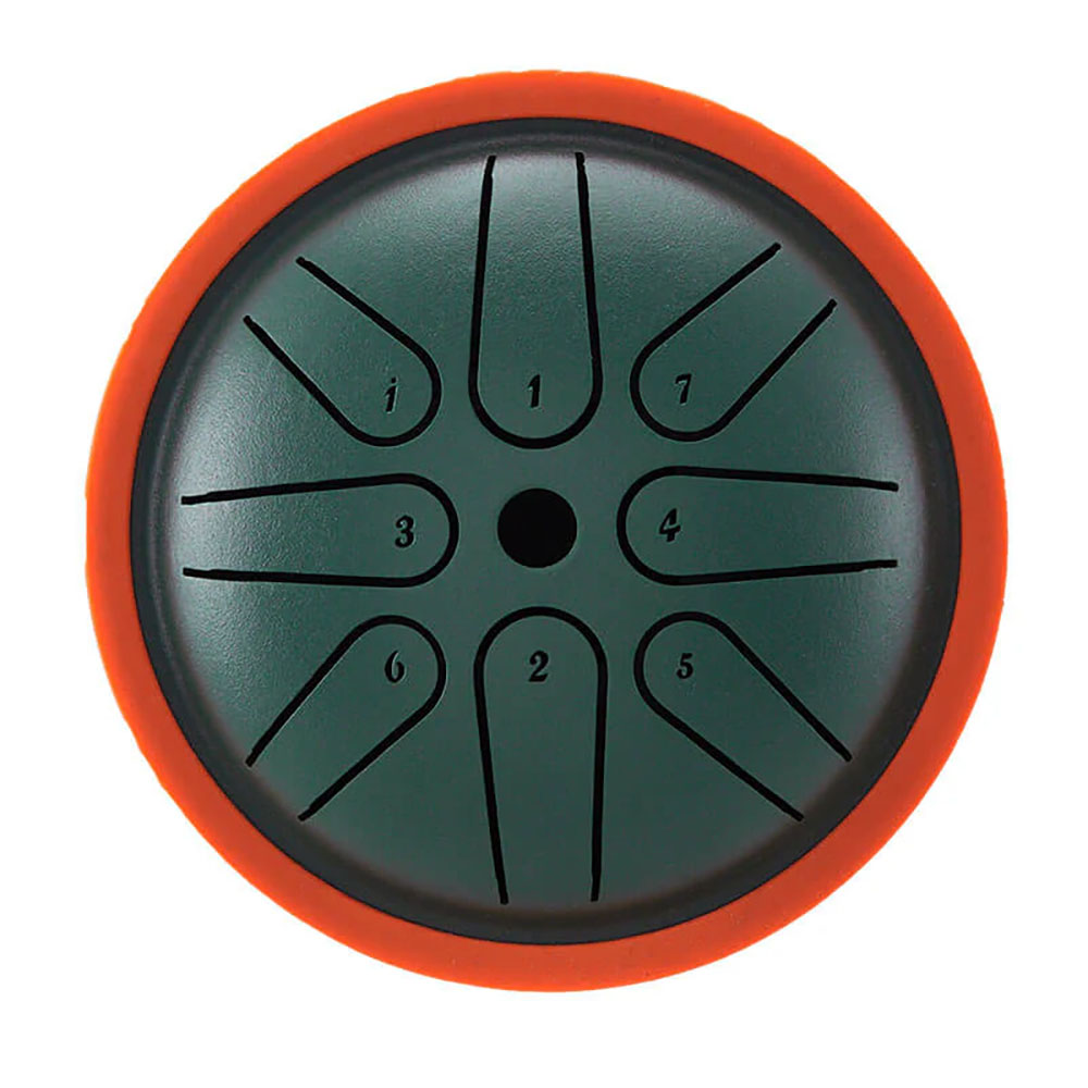 HLURU Happy Drum Mini TM8-4 Mineral Green (13 cm, Carbon Steel)