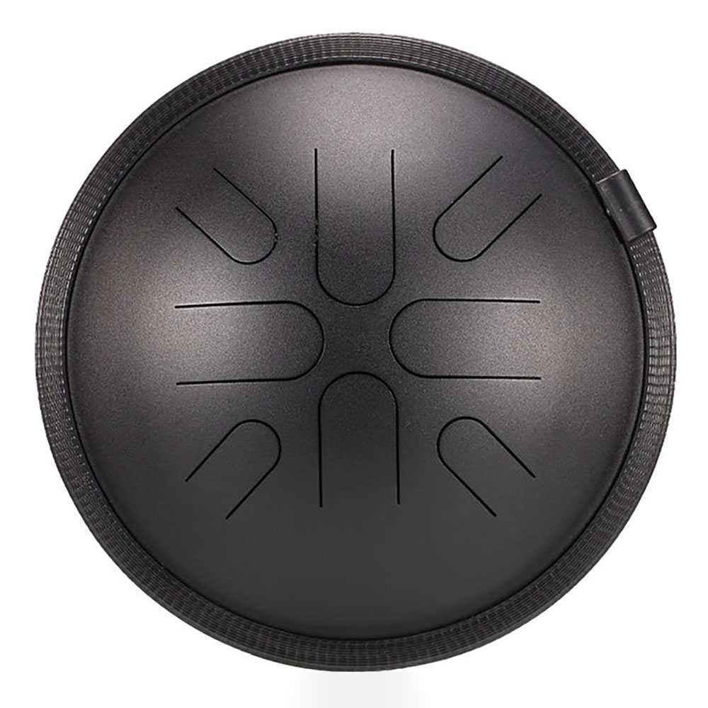 HLURU Tongue Drum TA8-10 Ink Black (25 cm, Copper Steel)