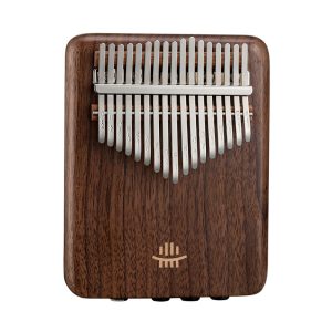 HLURU EQ Kalimba KEQ17 (17 Keys, Black Walnut, EQ+Pickup) (+ hard case)