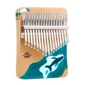 HLURU Kalimba KWD17 "Ocean" (17 Keys, Beech Wood Solid)