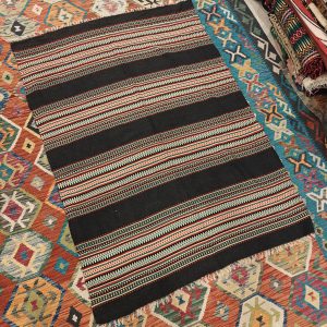 Shamanic Mexican Handmade Wool Blanket (171x126 cm)
