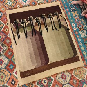 Shamanic Mexican Handmade Wool Blanket (140x115 cm)