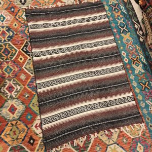 Shamanic Mexican Handmade Wool Blanket (172x112 cm)