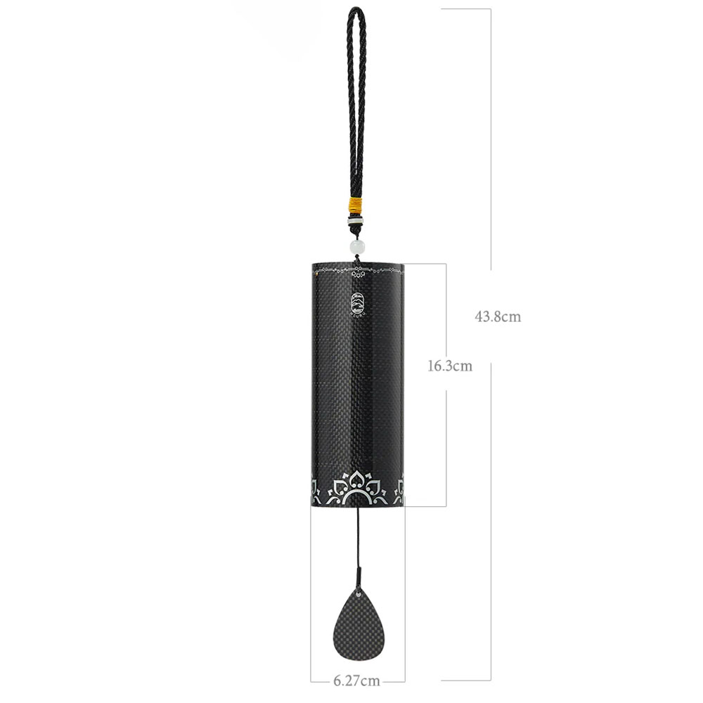 HLURU Wind Chime Carbon Fiber Series "Winter" (8 Bars) - Image 2