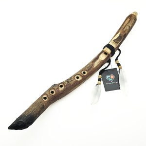 JUANG FLUTES Single Forest Flute - F#4 (528 Hz, 52 cm, Acacia Branch) (+ pouch)