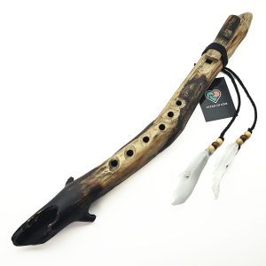 JUANG FLUTES Single Forest Flute - A4 (432 Hz, 51 cm, Acacia Branch) (+ pouch)
