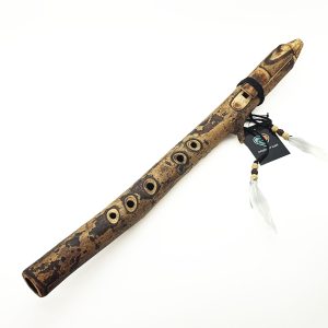 JUANG FLUTES Single Forest Flute - F4 Minor Pentatonic (432 Hz, 55 cm, Acacia Branch) (+ pouch)
