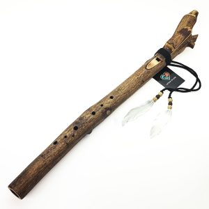 JUANG FLUTES Single Forest Flute - E4 Aeolian (432 Hz, 61 cm, Acacia Branch) (+ pouch)