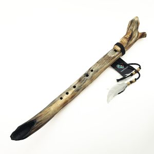 JUANG FLUTES Single Forest Flute - G4 (432 Hz, 58 cm, Acacia Branch) (+ pouch)