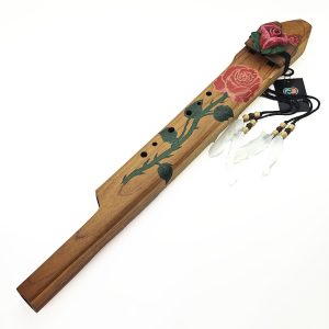 JUANG FLUTES Harmony Drone Flute "Rose" - D4-G4 Aeolian (432 Hz, 65 cm, Teakwood) (+ pouch)