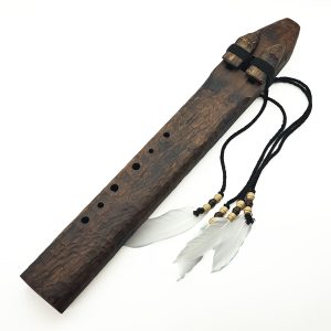 JUANG FLUTES Drone Rustic Flute - G Aeolian (440 Hz, 49 cm, Teakwood) (+ pouch)