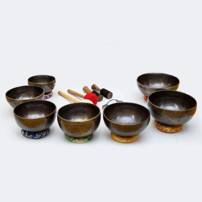 Fullmoon Chakra Set (7 bowls) (7-10", ~10 kg)